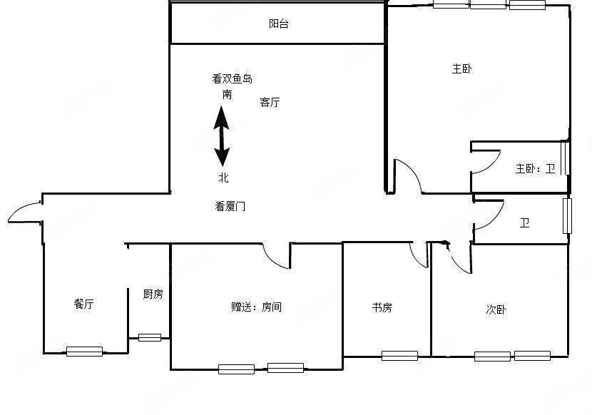 君悦黄金海岸4室2厅2卫99㎡南北60万