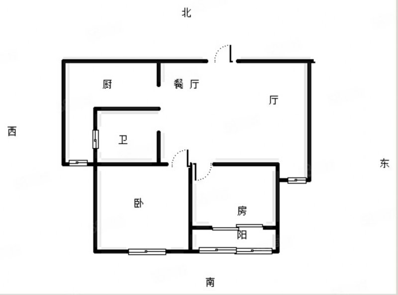 嘉润苑2室2厅1卫92㎡南北72万