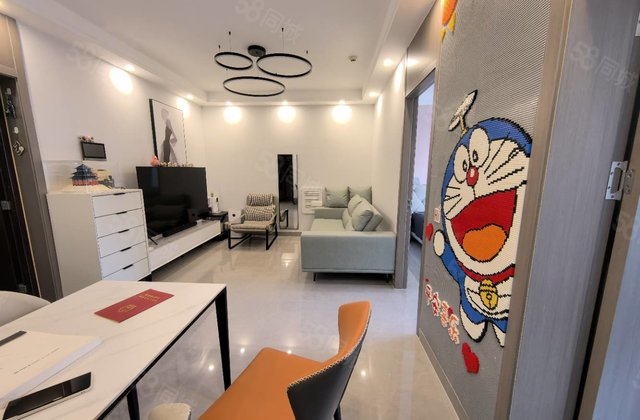 中央帝景精装2室，全屋智能，送家具家电，拎包入住