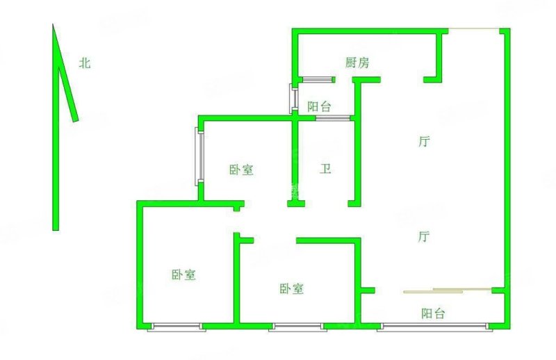 恒大云报华府3室2厅1卫103.34㎡东南124万