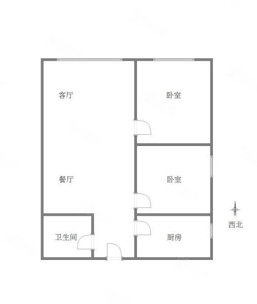 轻轨上城2室1厅1卫75㎡南北78万