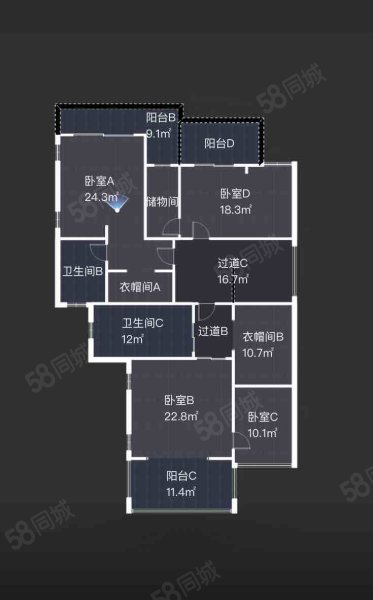 锦绣香江蔷薇园5室2厅3卫356.7㎡南7120万