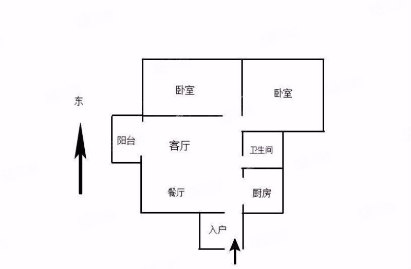 金阳世纪城龙盛苑2室2厅1卫87.82㎡南北67万