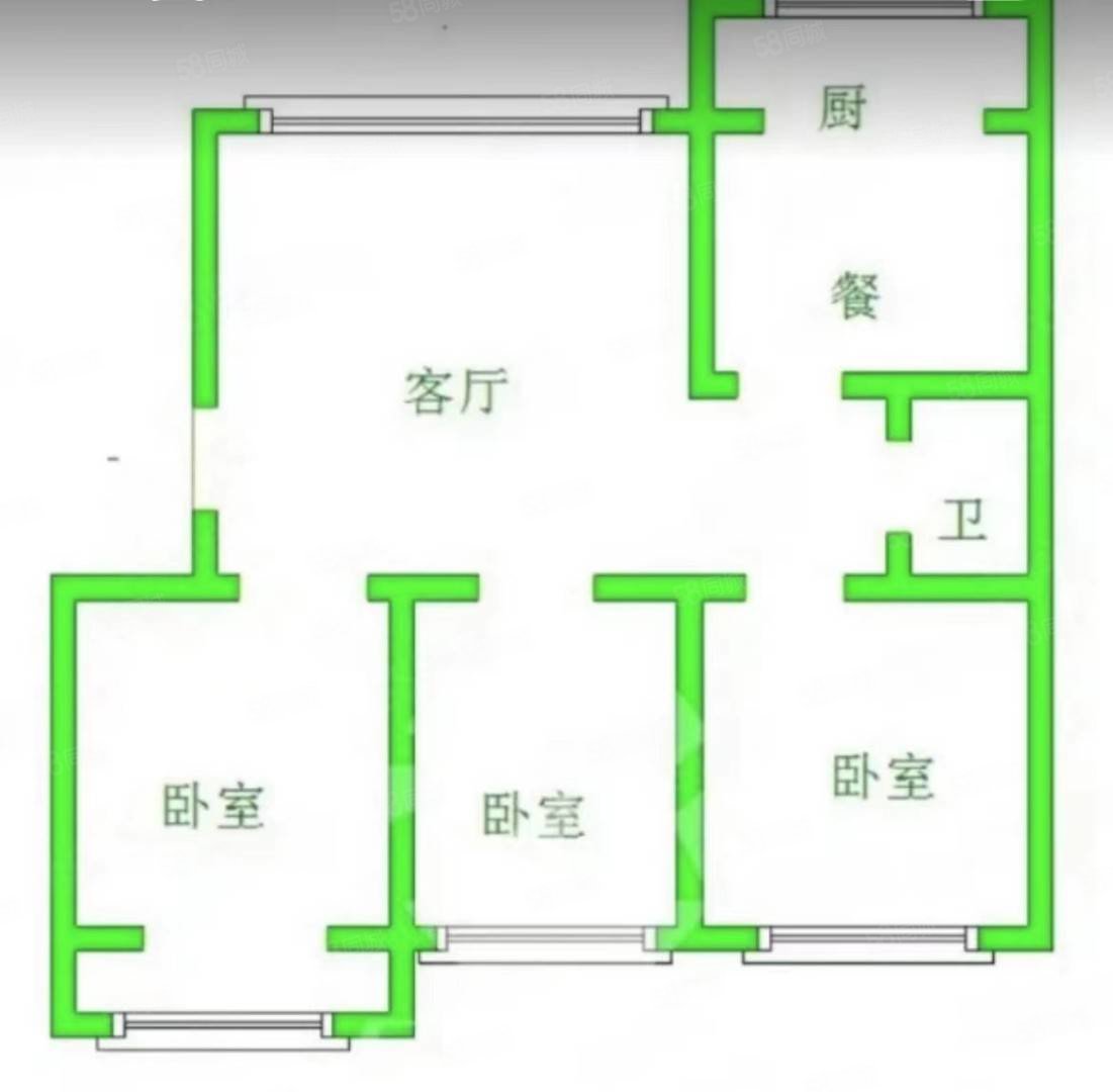 临河里3室2厅1卫81㎡南北79万