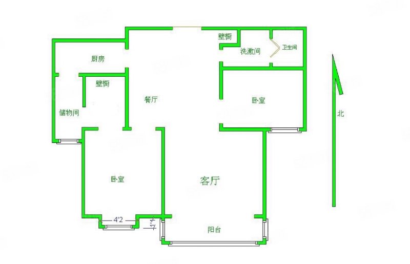 京南一品2室2厅1卫107.97㎡南137万