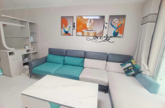 急售，南北通透，两室精装修，阿尔卡迪亚六期，理想城