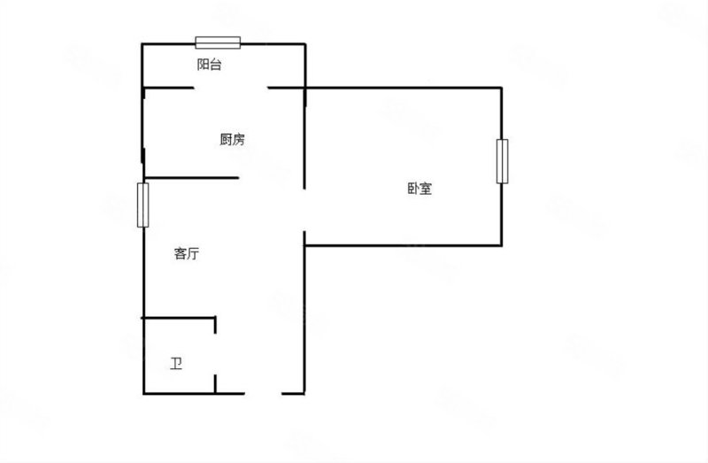 高谊街21号小区1室1厅1卫51㎡西北40万