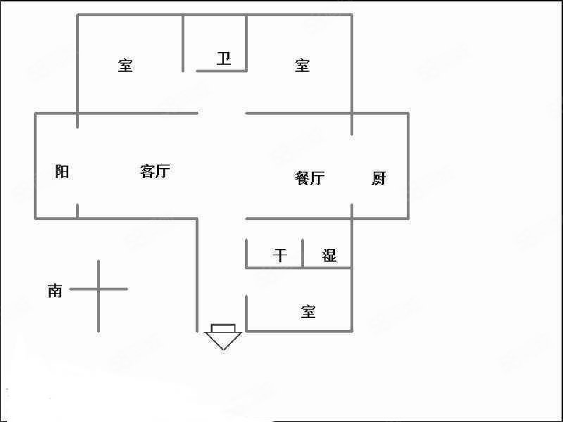 博丰明钻3室2厅2卫137㎡南北74万