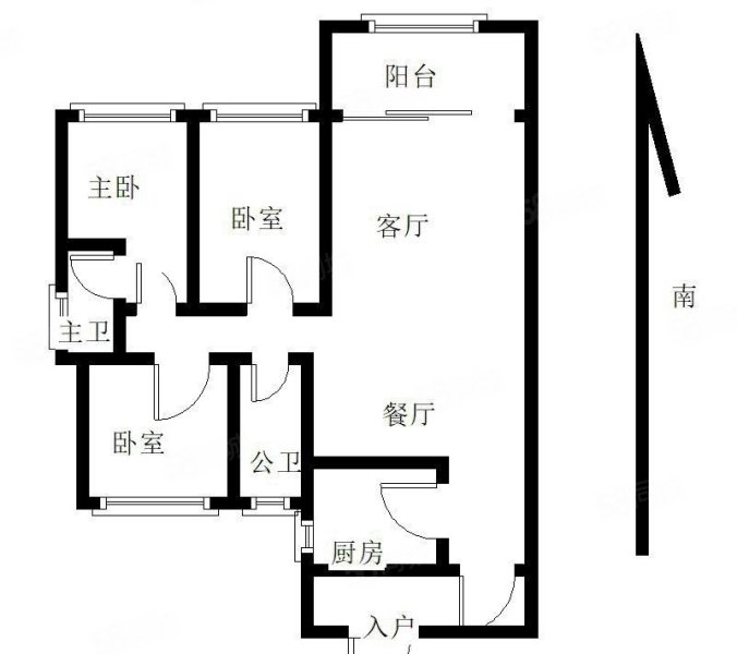 博达新桂城3室2厅2卫128㎡南46.8万