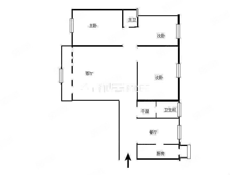 东丽上岛3室2厅2卫135㎡南北86万