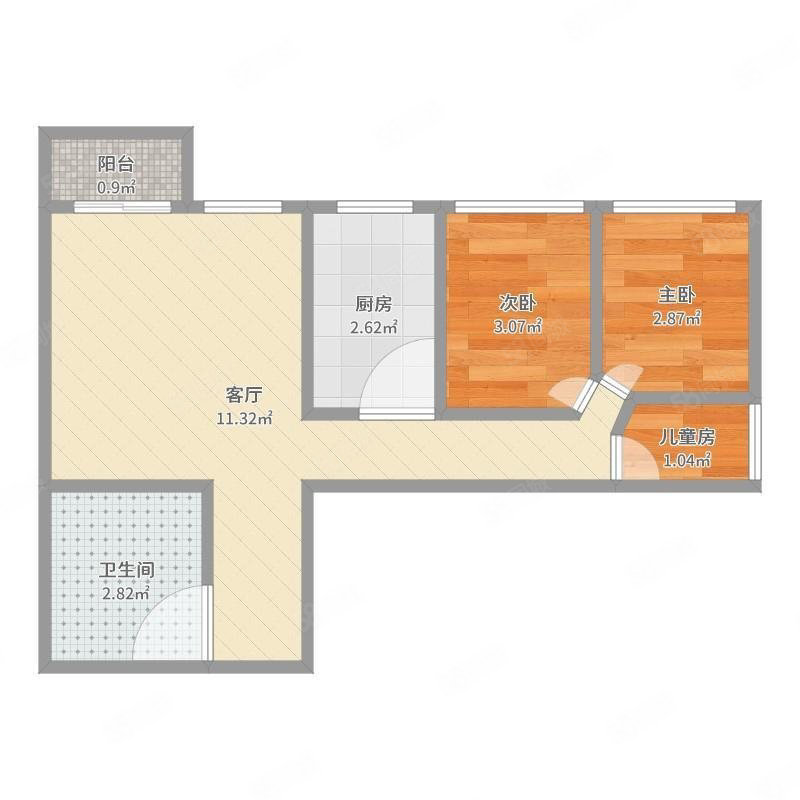 MOCO新世界3室2厅1卫106㎡南63万