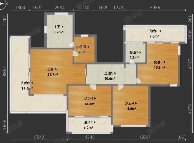 锦绣钱塘6室5厅4卫345.24㎡南1300万