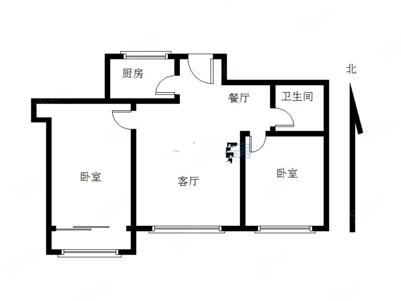 新岭花园(三期)2室2厅1卫96.09㎡南218万