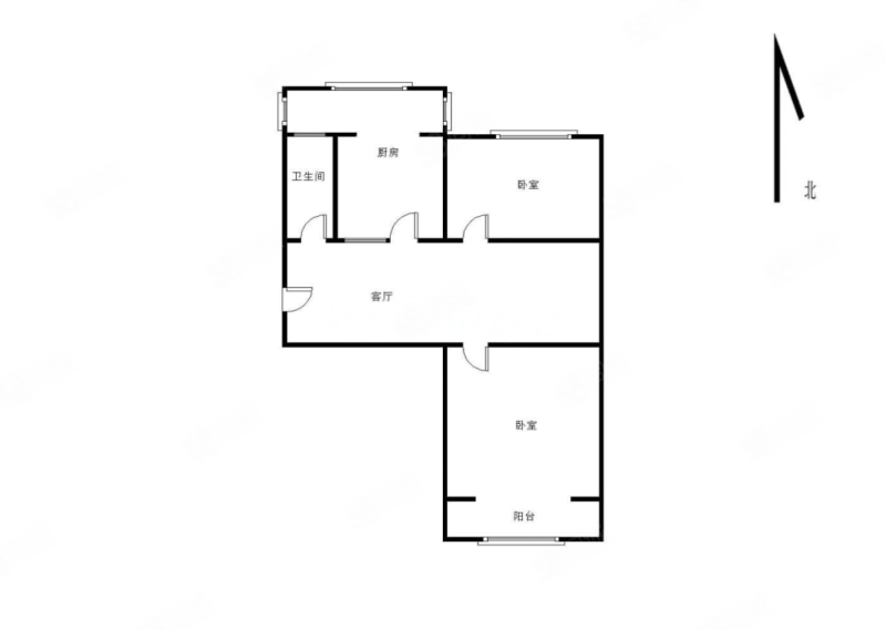 下东营小区2室2厅1卫70㎡南北69万