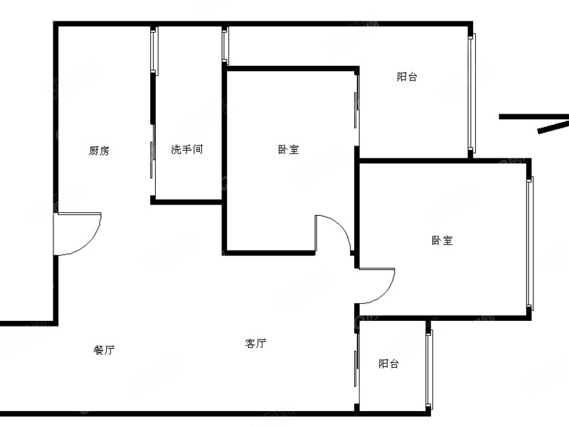 联城美园2室2厅1卫63.37㎡南292万