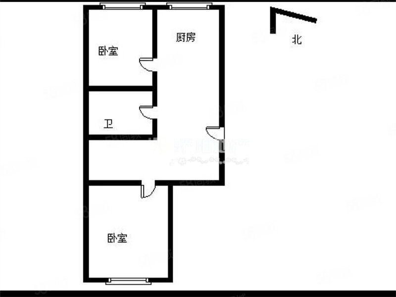 梧桐语2室1厅1卫75.2㎡南北83万