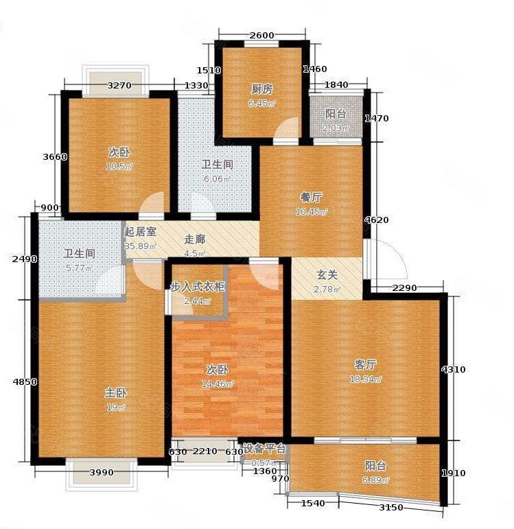 蓝湾学府3室2厅2卫113㎡南北305万