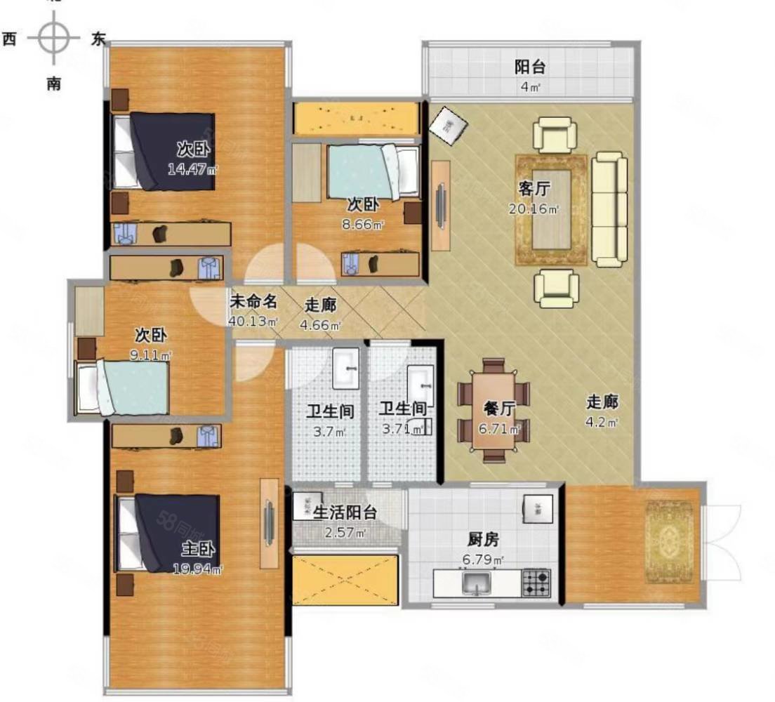 保集蓝郡(别墅)6室4厅4卫528㎡南1350万