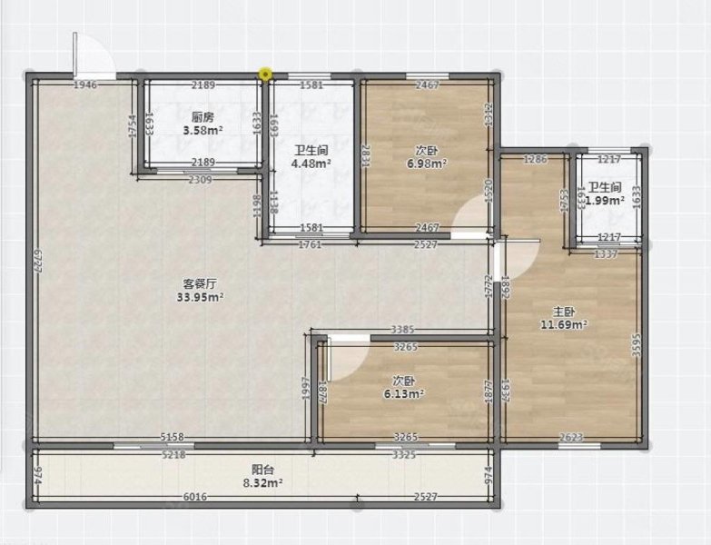 东方雅苑5室2厅2卫150㎡南北225万