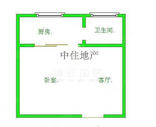 黄金时代1室1厅1卫34㎡北43万