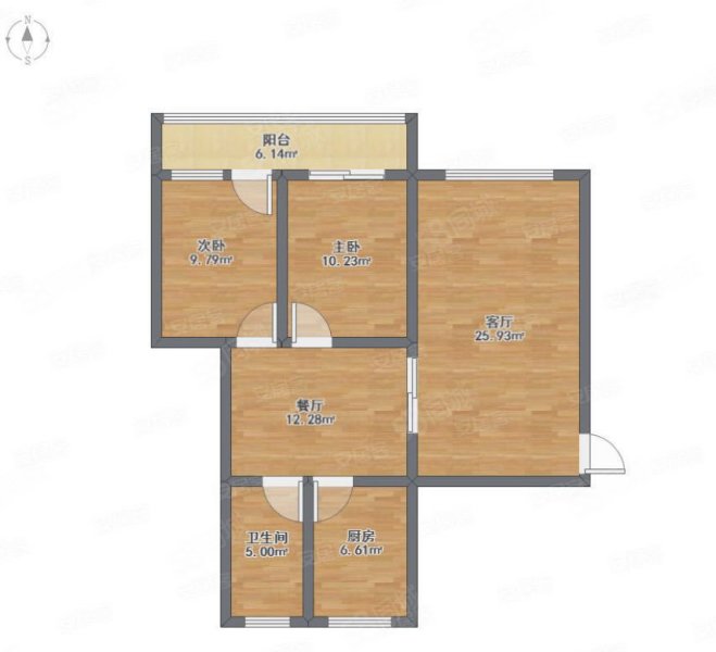 经贸委家属院3室2厅1卫113㎡南49万