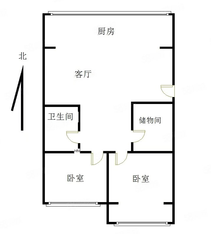 温馨家园(北区)3室1厅1卫85㎡南20万