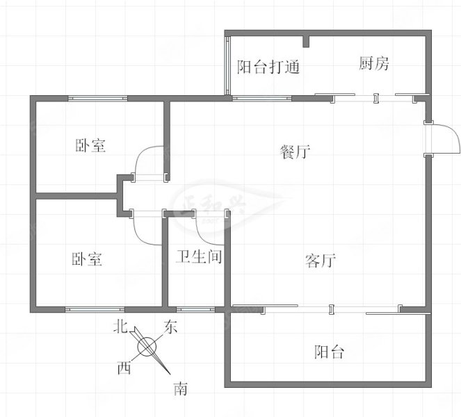 富宁新兴苑(北区)3室2厅1卫90㎡东南53万