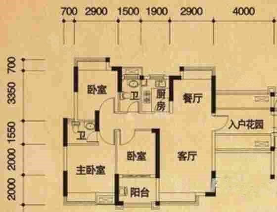 联泰香域滨江桥郡3室2厅2卫95.76㎡南230万