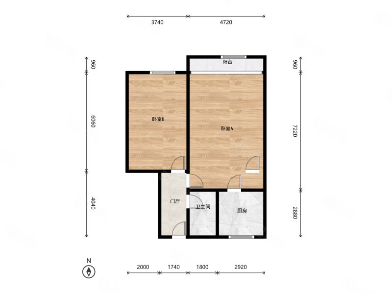 福建路31号楼2室1厅1卫52㎡南北150万