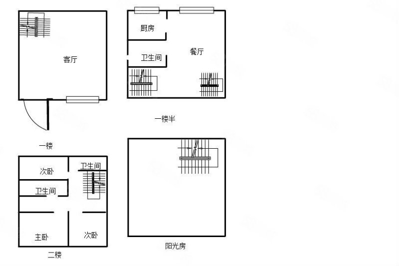 东方庭院3室2厅2卫170㎡南北150万