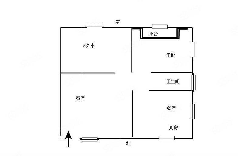 长城组团2室2厅1卫77.79㎡南北76.2万