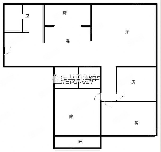 恒信缔景名苑3室2厅2卫132㎡南北208万