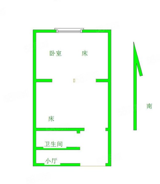 工字楼小区2室0厅1卫45.78㎡南15万