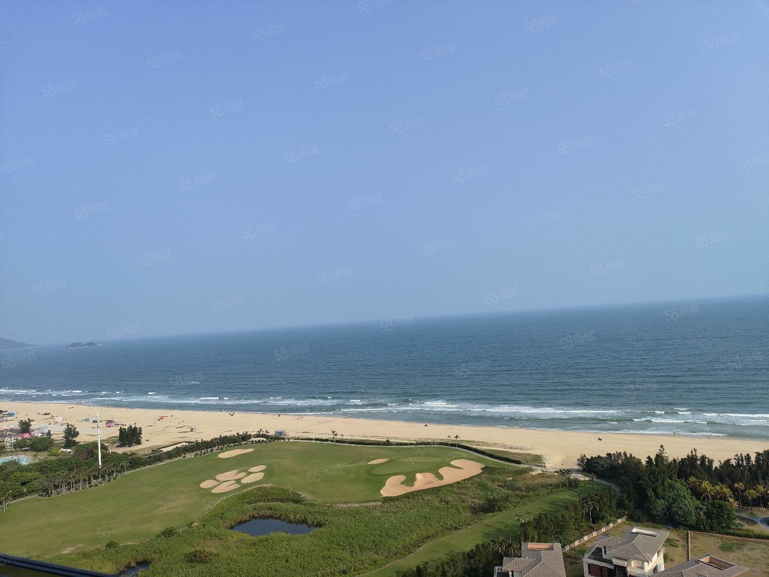 保利p区 一线 高层 海景两房 超大观海阳台,保利海陵岛-阳江58同城