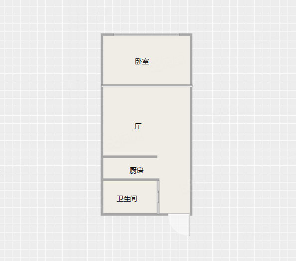 华联商厦1室0厅1卫43㎡南北50万