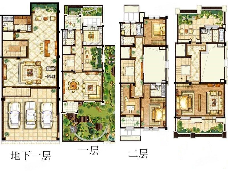 鹭鸣山庄4室2厅3卫285.24㎡南北338万