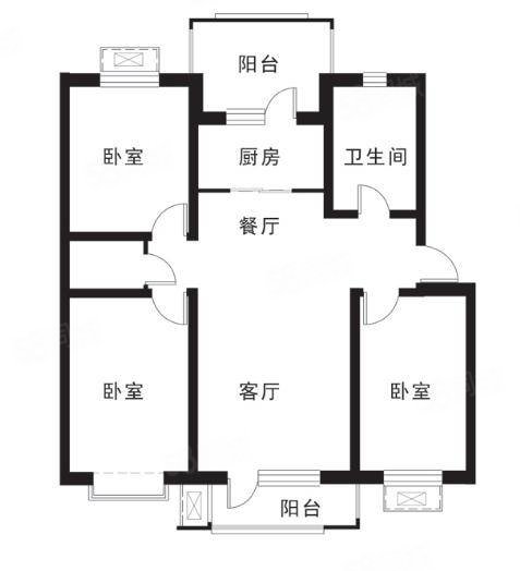 茗人居3室2厅2卫120㎡南北209万