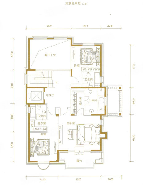 润泽御府4室2厅5卫521㎡南北4599万