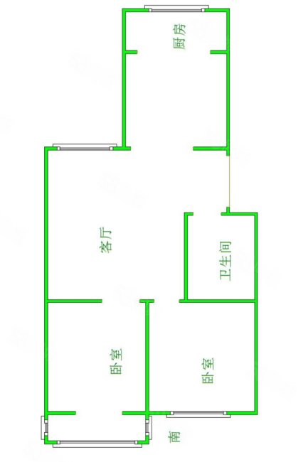 金地小区2室2厅1卫89.1㎡南76万