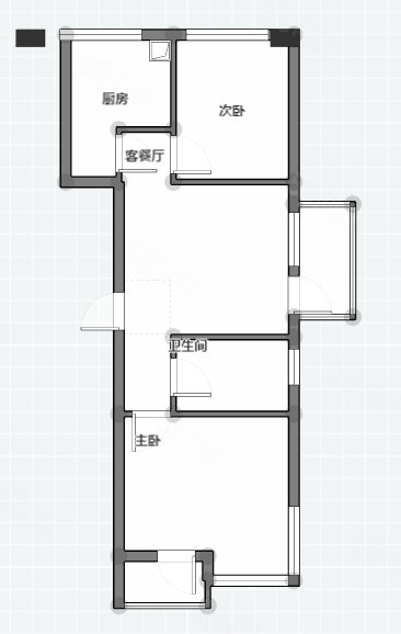 富吉家园2室1厅1卫68㎡南北19.8万