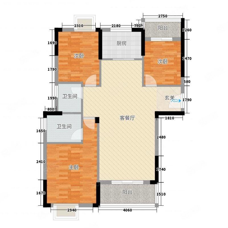 金岭庄园3室2厅2卫135㎡南北79万