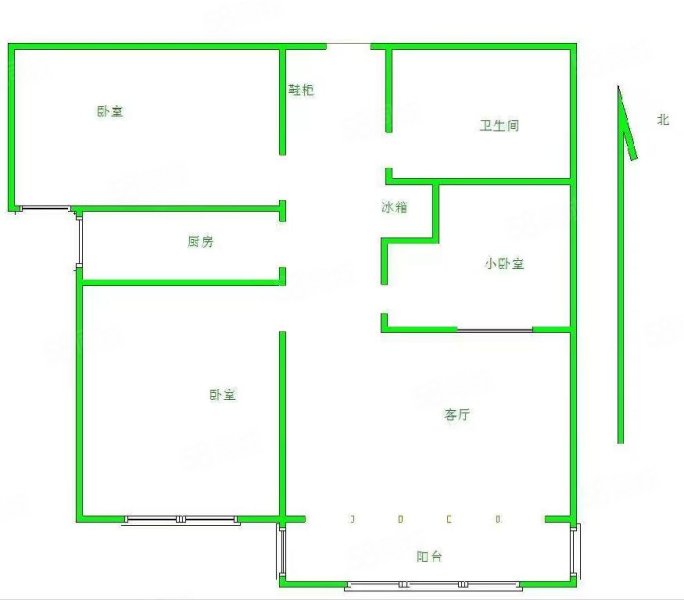 杏坛小区3室1厅1卫94.1㎡南70万