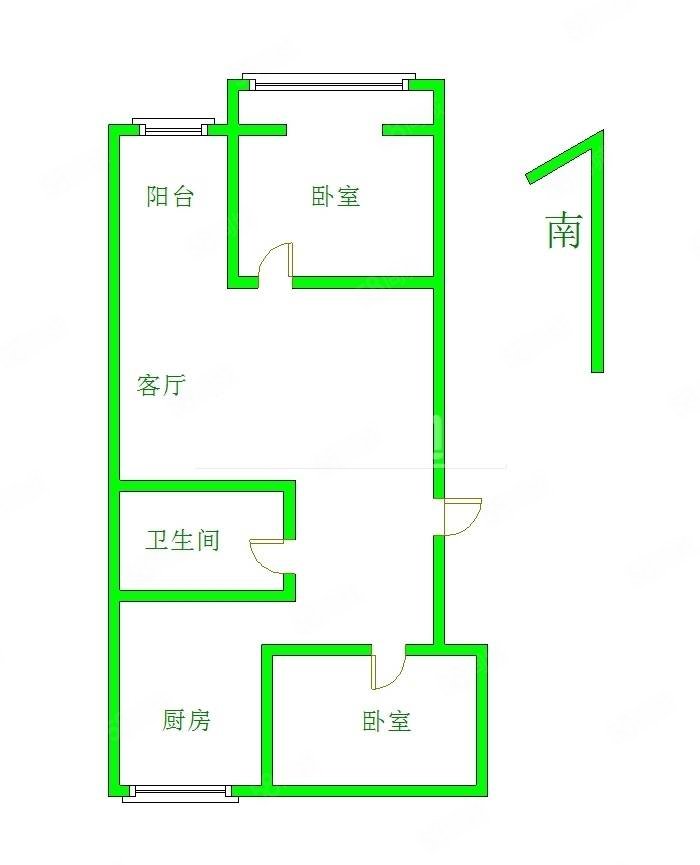 丽水新城3室1厅2卫73㎡南北41万