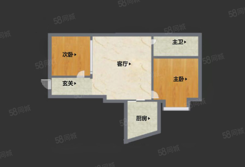 中鼎名汇2室1厅1卫85.53㎡南172万