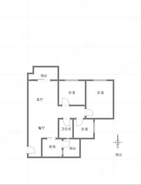 阅江阁3室2厅1卫98㎡南123万