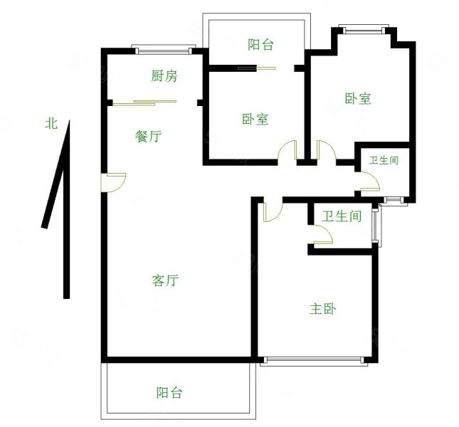 特房G01新座3室2厅2卫116.67㎡南北860万