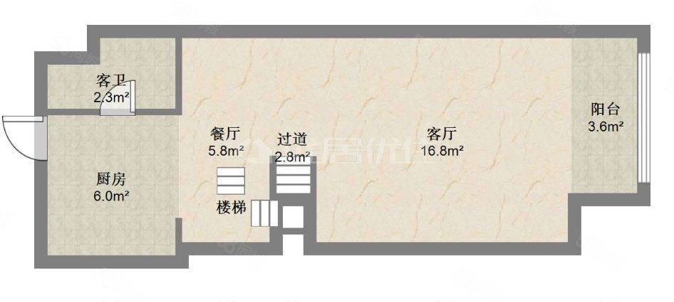 山水丽都2室2厅2卫94㎡东南80万