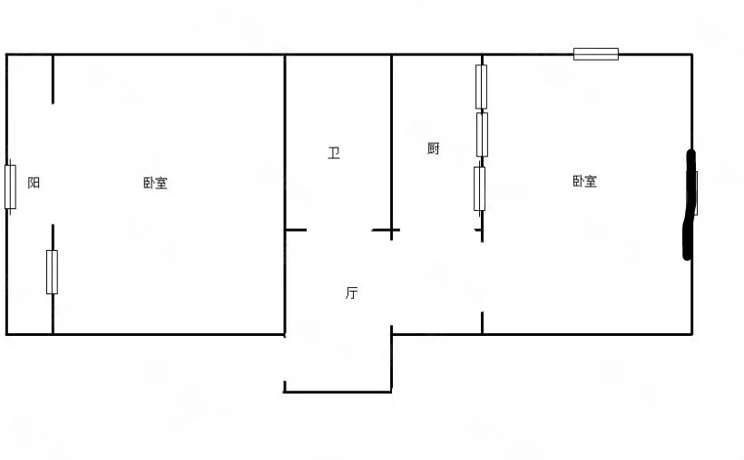 上游街小区(上游街52号-92号(双号))1室1厅1卫55㎡东北39.5万