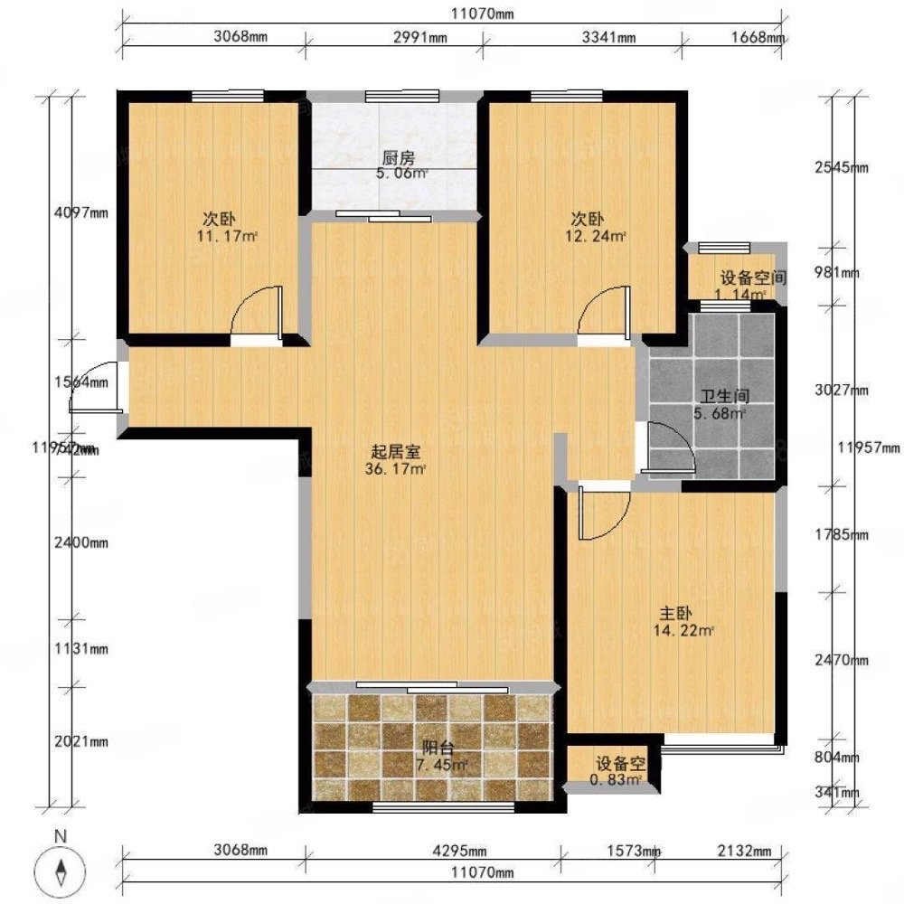 捡漏,紫荆山南路富田兴和湾,105平85万急卖,单价8100