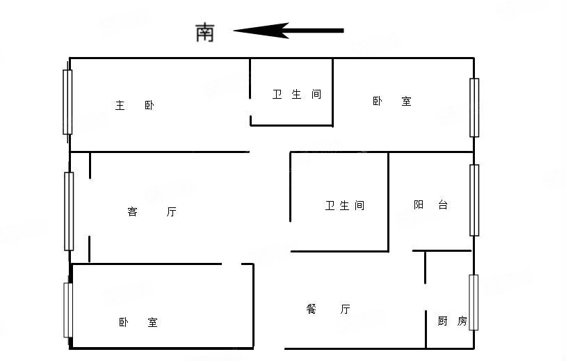 二环内一梯两户板房莲华  旁警苑小区126平3室2卫看房方便